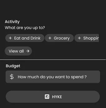 HYKE Top Up Feature